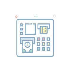 Cash Machine Vector icon