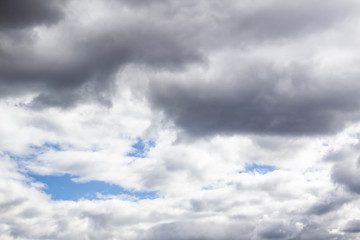 Obraz premium Cloud in the blue sky. A beautiful clouds against the blue sky background. Beautiful cloud pattern in the sky.