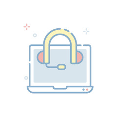 Obraz premium 24H Support Vector icon