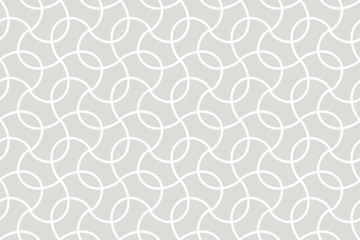 Geometric seamless pattern. Vector background with abstract line texture. Neutral monochrome wallpaper, grey white simple light linear ornament for wrapping paper, textile. Decorative design element