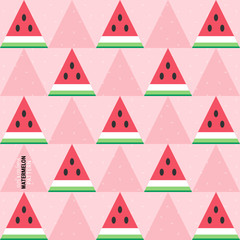 Cute and colorful watermelon pattern