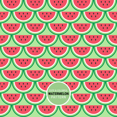 Cute and colorful watermelon pattern