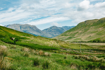Fototapeta na wymiar schottland highlands glenelg weide