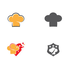 Set Hat chef logo template