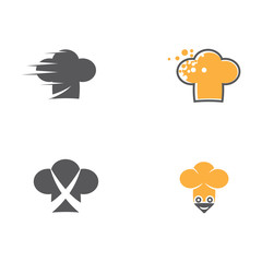 Set Hat chef logo template