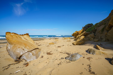hiking the great ocean walk on wreck beach, victoria, australia