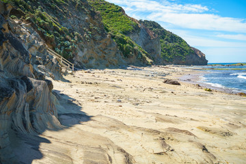 hiking the great ocean walk on wreck beach, victoria, australia
