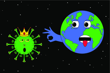 Earth confidently fighting coronavirus in galaxy