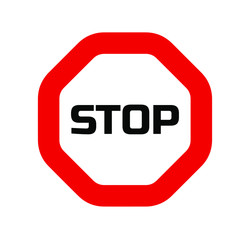 stop sign vector illustration