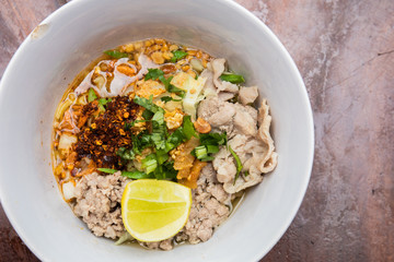 thai noodle on lunch