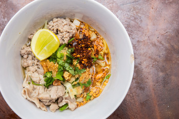 thai noodle on lunch