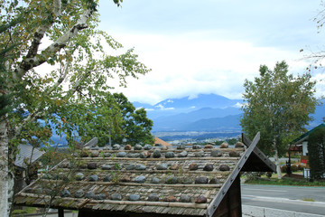 台風前の南アルプス(長野県伊那市みはらしファームより)
