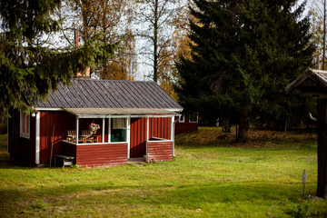 Dom w Szwecji - obrazy, fototapety, plakaty