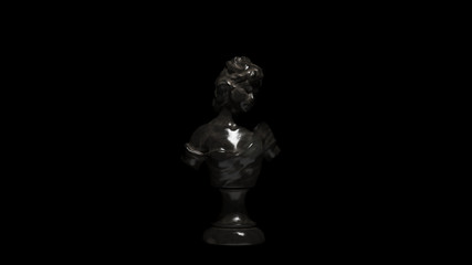 Obraz premium Lady Sculpture Dusty Iron 3d illustration 3d render