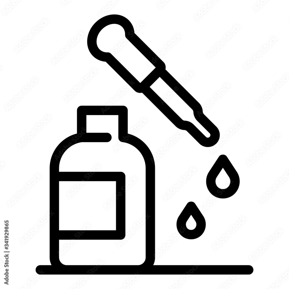 Poster stylist dropper icon. outline stylist dropper vector icon for web design isolated on white backgroun