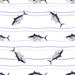 Tuna. Skipjack Tuna. Commercial Fish species.