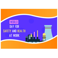 Obraz premium Vector concept of the World Day for Safety and Health at Work 