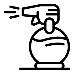 Stylist spray icon. Outline stylist spray vector icon for web design isolated on white background