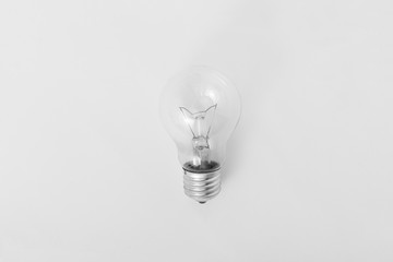 Light bulb, isolated, Realistic photo image