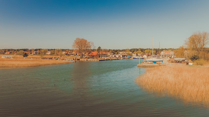 Fototapeta premium Kąty Rybackie Port nad Zalewem Wiślanym