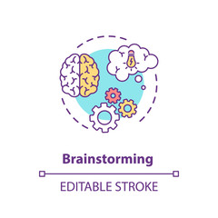 Fototapeta premium Brainstorming concept icon