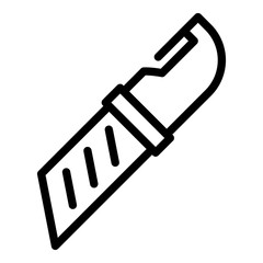 Office cutter icon. Outline office cutter vector icon for web design isolated on white background