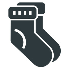 
socks black icon on white background