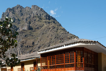 Historyczna twierdza Ollantaytambo w Świetej Dolinie Inków