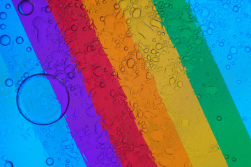 abstract rainbow background of colorful bubbles