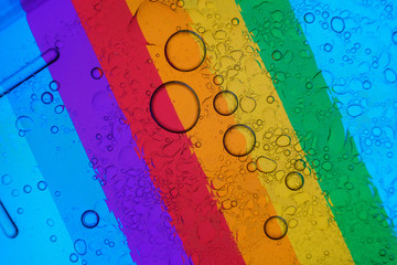 abstract rainbow background of colorful bubbles