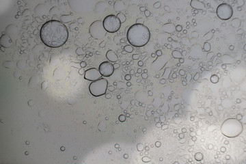 grey abstract background with bubbles