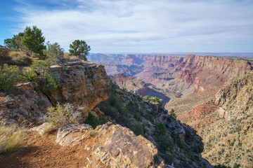 Obraz premium navajo point at the south rim of grand canyon in arizona, usa