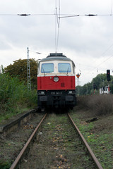 Obraz premium Track. Locomotive.