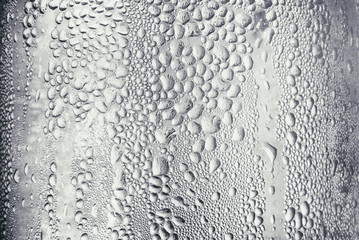 Water drops on the side of the flask.Background & Texture.