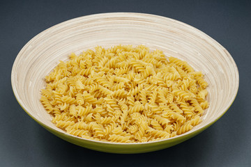 Fusilli in bowl