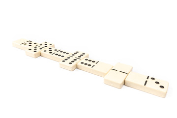 game dominoes rectangular bottom plastic range of the white background