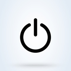 Power on icon. Power off icon. On-Off icon vector illustration