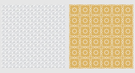 gold and gray geometric patterns texture for wallpaper background