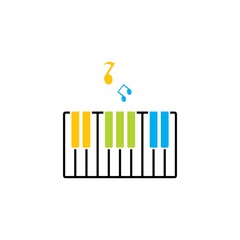 piano icon vector illustration design