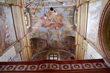 The Catholic Cathedral of the Assumption of the Virgin Mary and St. Stanislav in Mogilev. Belarus....