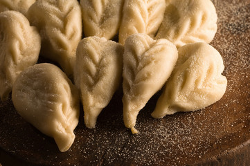 Culurgiones ogliastrini, ravioli tipici della Sardegna, ripieni di patate formaggio e menta