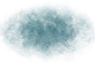 Watercolor illustration art abstract soft blue color texture background, clouds and sky pattern. Watercolor stain with hand paint