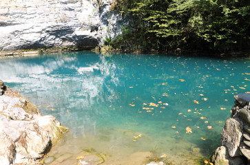 Blue Lake in Abkhazia