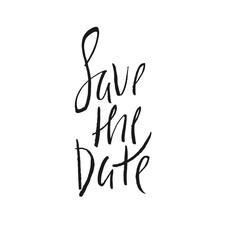 Obraz premium Save the date. lettering
