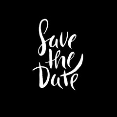 Save the date. lettering