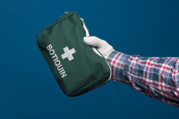 Hand protection with industrial gloves