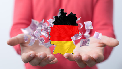 Corona- Hilfe, Geld Deutschland.