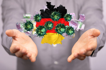 Corona- Hilfe, Geld.