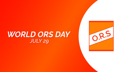 Vector illustration on the theme of World ORS day observed each year on  July 29th worldwide.
