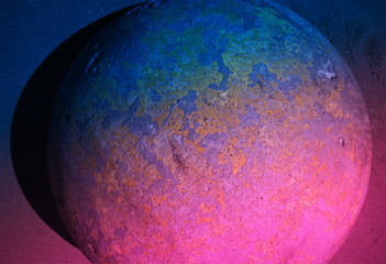 Obraz na płótnie Canvas Pink & blue sphere texture backdrop